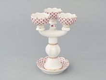 Подсвечник Трехрожковый Тюльпан Сетка-Блюз арт. 80.50232.00.1