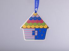 Подарочный набор Ёлочная игрушка Домик Колядки арт. 81.31008.00.1