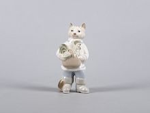 Скульптура  Кот с петушком Друзья арт. 82.43057.00.1
