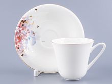 Чашка с блюдцем чайная форма Сад рисунок Фея смелости арт. 81.24851.00.1