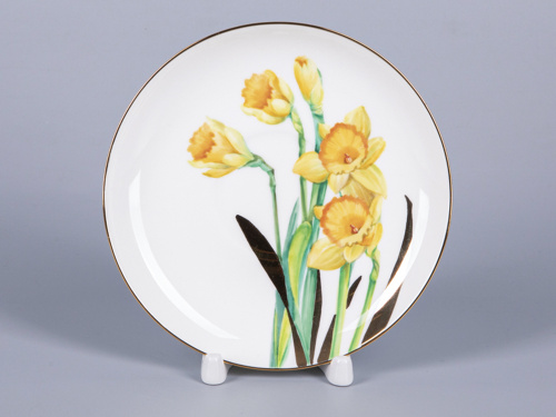 Чашка с блюдцем чайная 300 мл форма Купольная рисунок Narcissus арт. 81.29658.00.1 фото 2