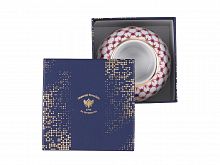 Подарочный набор форма Подсвечник круглый рисунок Сетка Блюз арт. 81.28010.00.1
